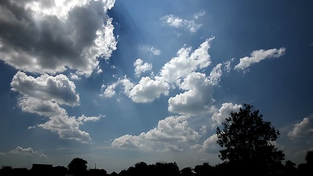 Landscape sky cloud timelapse fast
