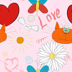 Nice seamless pattern. Vector illustration