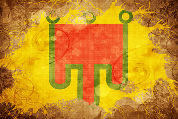 Vintage auvergne flag