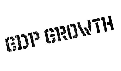 Gdp Growth rubber stamp. Grunge design with dust scratches. Effects can be easily removed for a clean, crisp look. Color is easily changed.