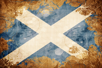 Vintage Scotland flag