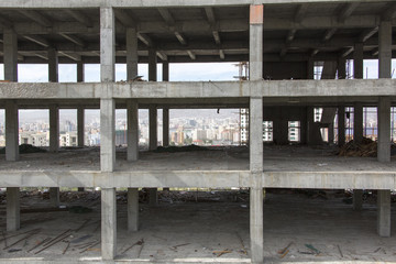 Obraz premium Baustelle eines Hochhauses - Ulan bator - Mongolei