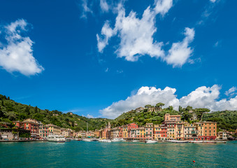 Fototapeta na wymiar Portofino village on Ligurian coast, Italy