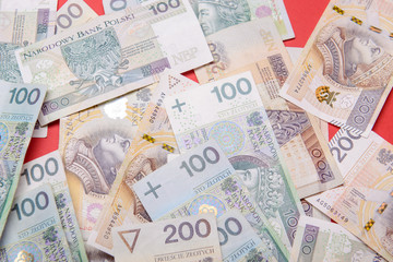 Polish zloty in notes and coins