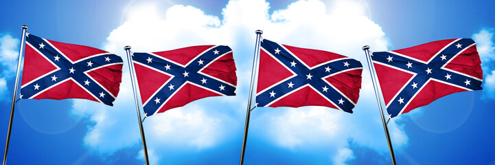 Rebel symbol flag, 3D rendering