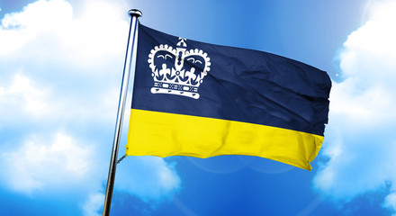 Regina flag, 3D rendering