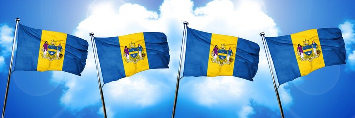 Philadelphia flag, 3D rendering