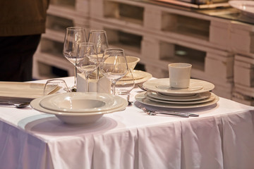  ceramic plates and elegant cups