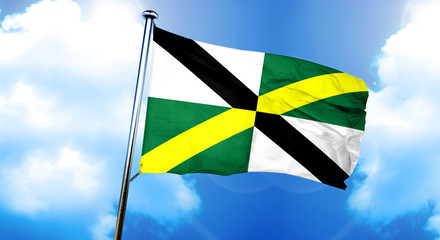 Monterey flag, 3D rendering