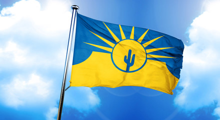 Mesa Arizona flag, 3D rendering