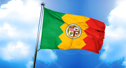 Los angeles flag, 3D rendering