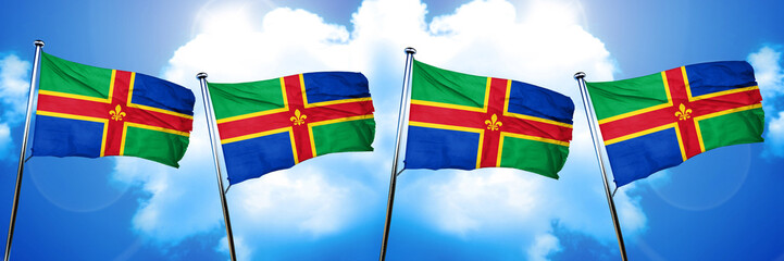 Lincolnshire flag, 3D rendering