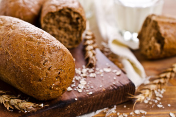 Loaf of black bread