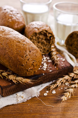 Loaf of black bread