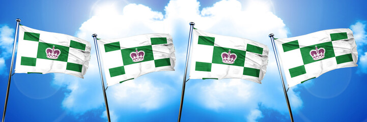 Charlottetown flag, 3D rendering