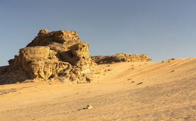 Fototapeta na wymiar Wadi Rum Desert in Jordan sand stone 