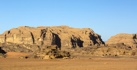 Wadi Rum Desert in Jordan sand stone 