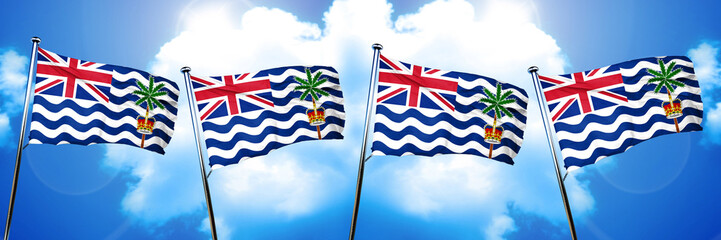 British indian ocean territory flag, 3D rendering