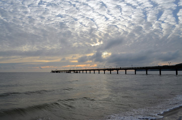 Obraz premium Sunrise at Baltic Sea in the summer