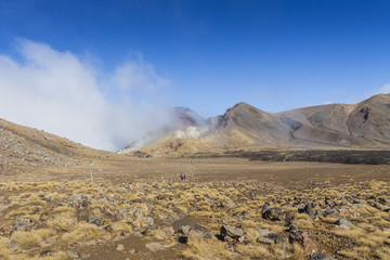 Fototapeta na wymiar Ngauruhoe volcano (2291mt), Tongariro national park, North islan