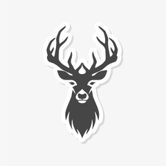 Deer head illustration vector
