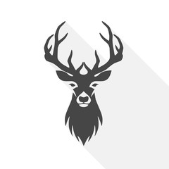 Deer head illustration vector