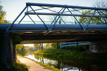 Fototapeta premium Small bridge in the city