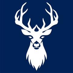Deer head illustration vector