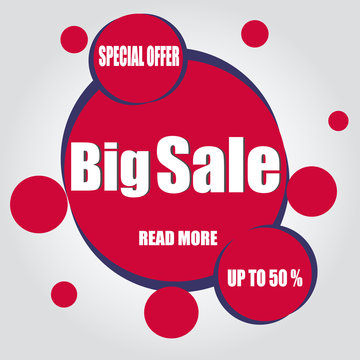 Sale, Up To Fifty Percent - Banner and Poster Design