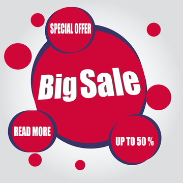 Sale, Up To Fifty Percent - Banner and Poster Design