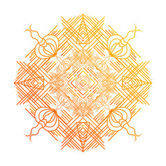 Flower Mandalas. Vintage decorative elements