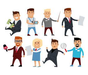 Set of Profession Specialists Characters Vector.