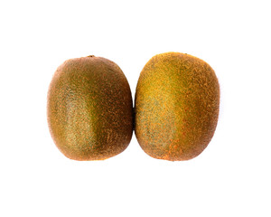 Kiwi fruit isolated, white background