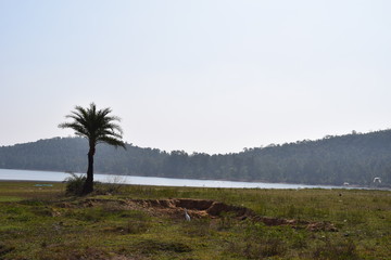 Fototapeta na wymiar The Telaiya Dam on river Barakar Jhumri-Telaiya, Koderma, Jharkhand