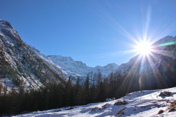 Fototapeta na wymiar Gran Paradiso National Park, Aosta Valley, Italy