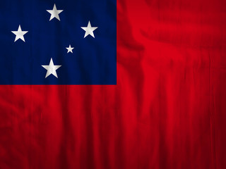 Samoa fabric flag background texture