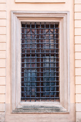 window with metal bars