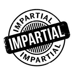 Impartial rubber stamp. Grunge design with dust scratches. Effects can be easily removed for a clean, crisp look. Color is easily changed.