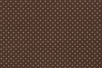 Dark brown polka dot pattern, vintage.