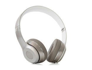 Naklejka premium On-ear headphones isolated on white