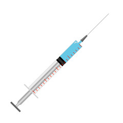 Fototapeta premium Syringe vector flat isolated on white background