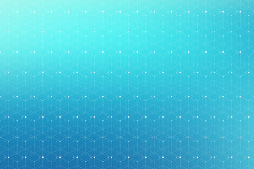 Geometric pattern with connected line and dots. Graphic background connectivity. Modern stylish polygonal backdrop for your design. Vector illustration.