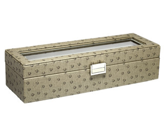 gift box for wrist watche with skin texture.