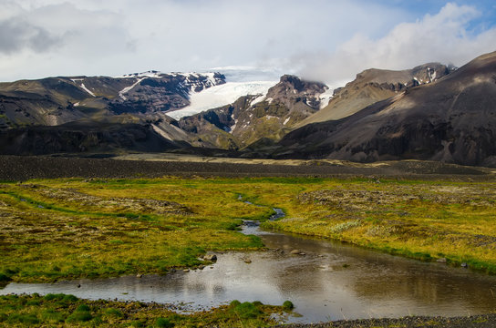 Wonderful icelandic nature landscape