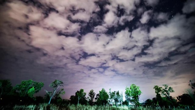 Sky night time-lapse
