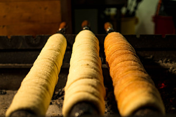 Trdlo or Trdelnik was originally a Hungarian sweet cake but has become incredibly popular in the Czech Republic