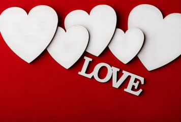 Valentine's Day background with heart. A heart. Love. Romantic background with place for writing. I...