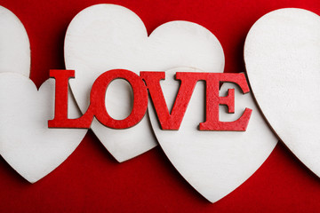 Valentine's Day background with heart. A heart. Love. Romantic background with place for writing. I...
