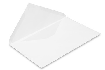 Isolated white envelope