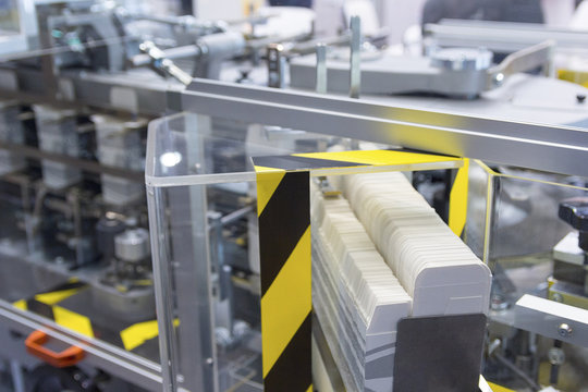 Packaging line for the production of medicines plant. Industry